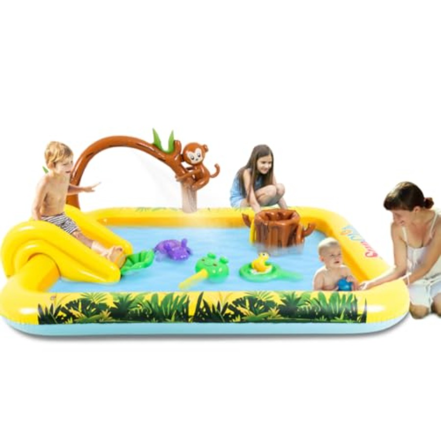 Kids Outdoor Pool - Outdoor inflatable jungle animal play center
