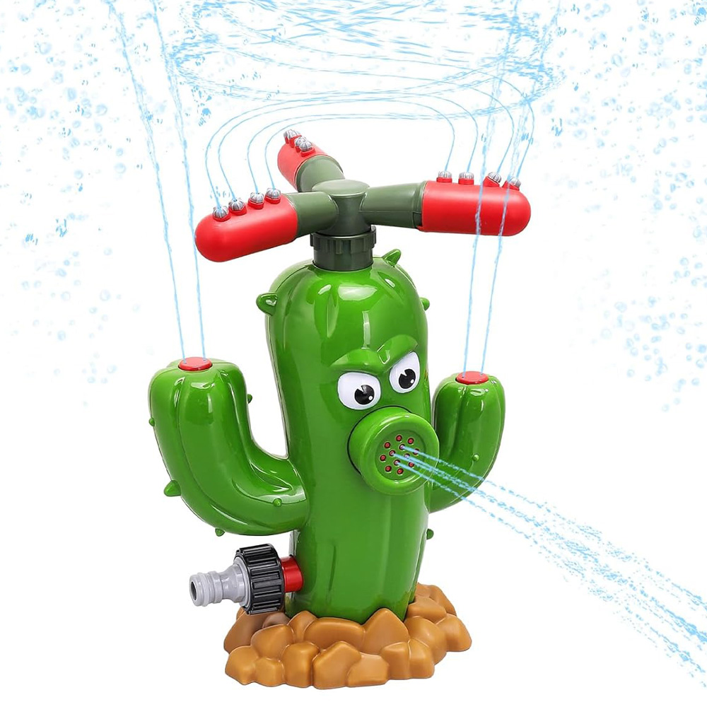 Kids Outdoor Yard - Water Spray Toy Cactus Sprinkler Outdoor