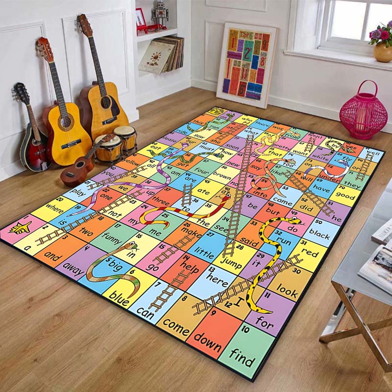 Kids Outdoor Ladder - Game Snakes and Ladders Pattern Floor