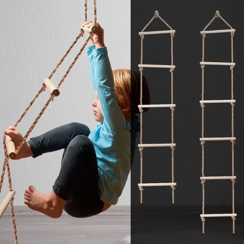 Kids Outdoor Ladder - Kids Wooden Ladder Outdoor Activity Safe