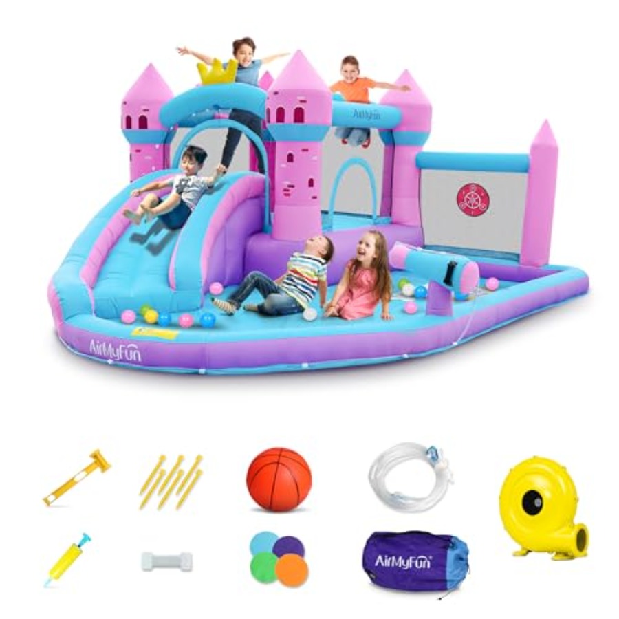 Kids Outdoor Pool - Backyard inflatable waterslide bounce house for