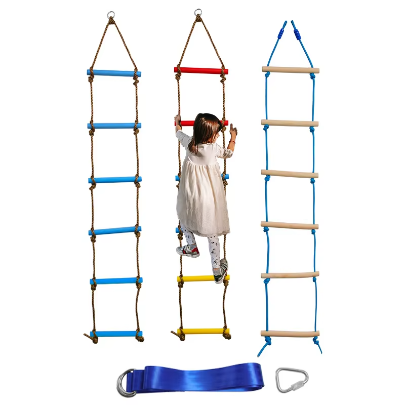Kids Outdoor Ladder - 6.6 ft Climbing Ladder for Kids