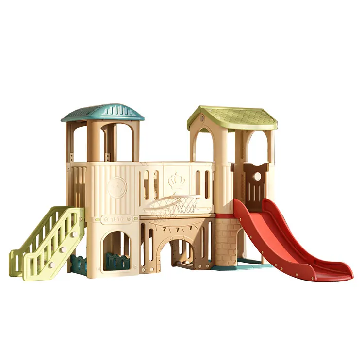 Hot Sale Children Play House O - Kids Outdoor House With Slide recension och pris