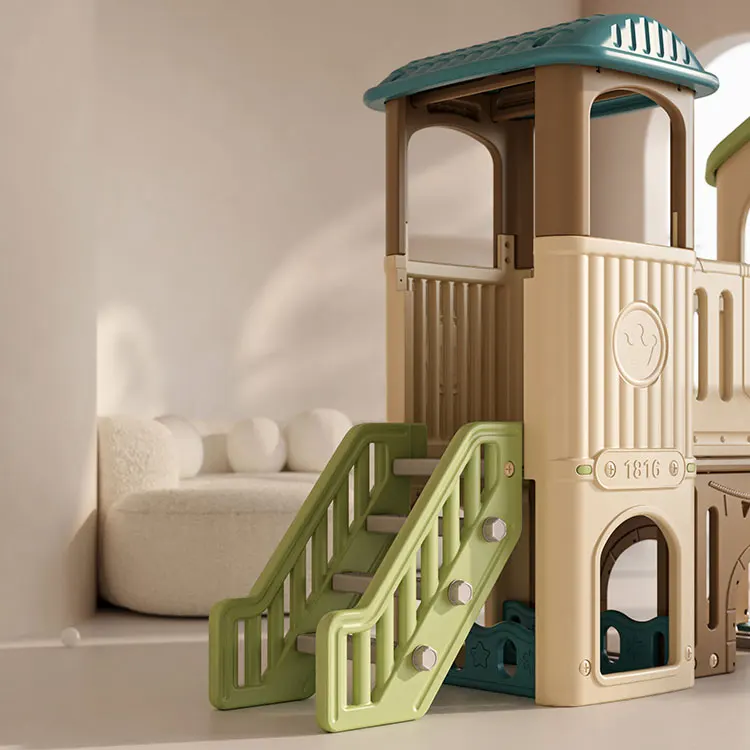 Hot Sale Children Play House O - Kids Outdoor House With Slide recension och pris