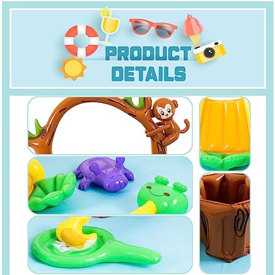Outdoor inflatable jungle anim - Kids Outdoor Pool recension och pris
