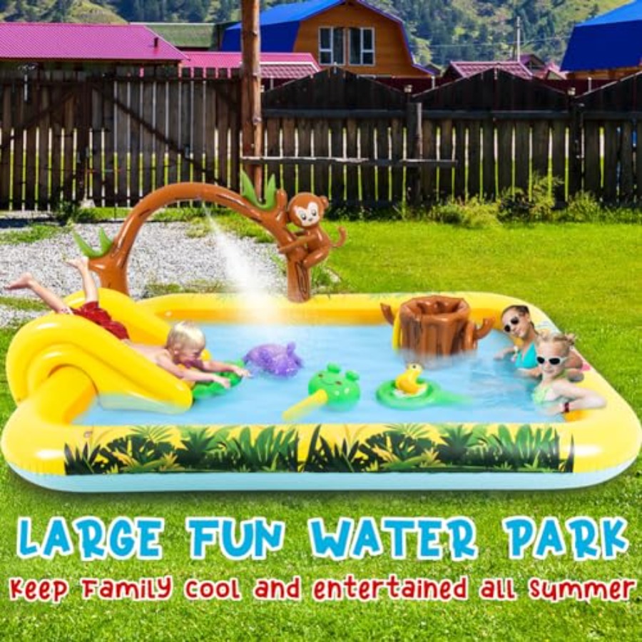 Outdoor inflatable jungle anim - Kids Outdoor Pool recension och pris