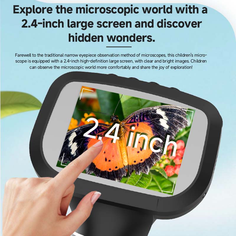 2.4 Inch Mini Microscope 1600X - Kids.Outdoor Utensils recension och pris