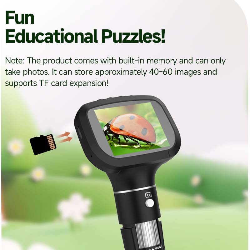 2.4 Inch Mini Microscope 1600X - Kids.Outdoor Utensils recension och pris
