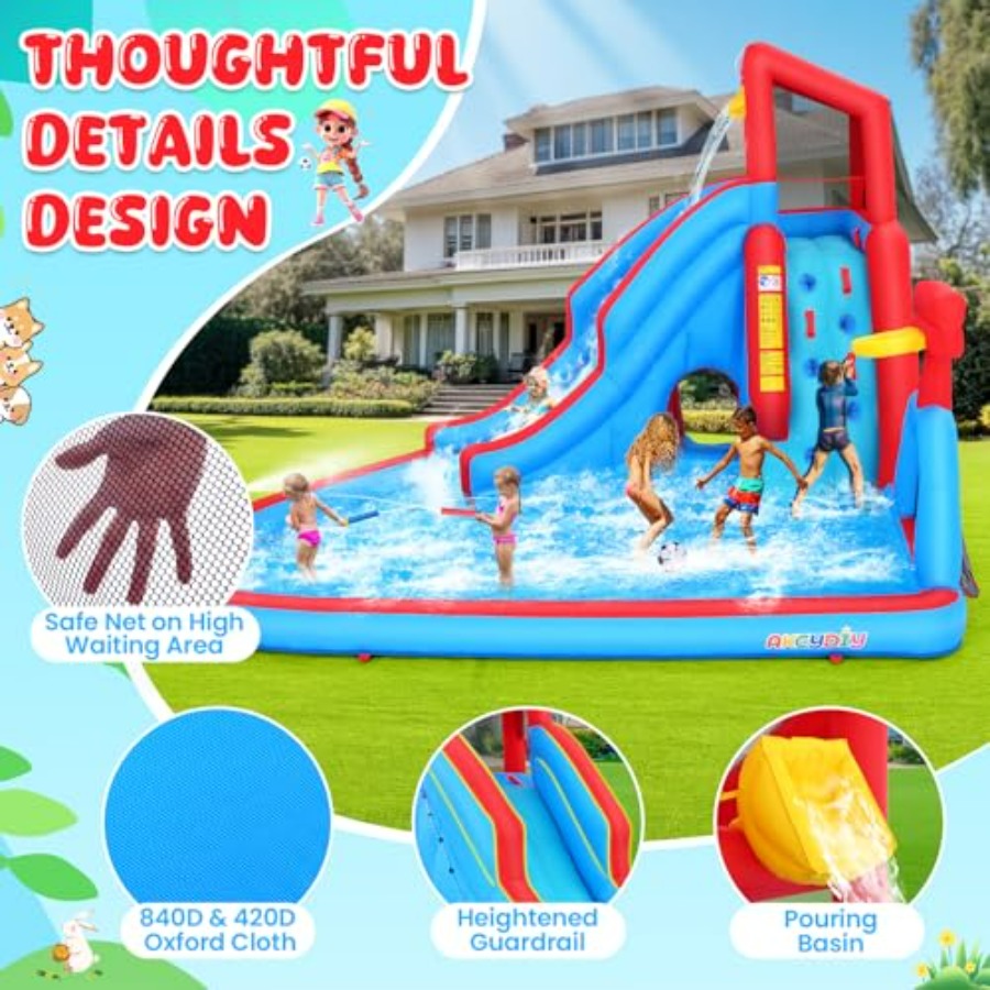 Backyard outdoor water slide i - Kids Outdoor Bounce House recension och pris