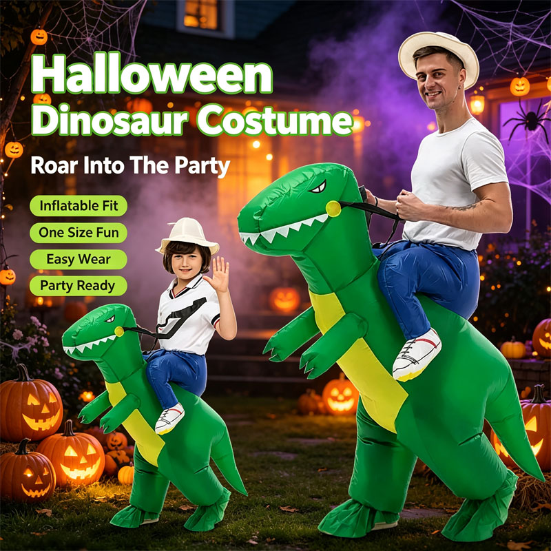 Inflatable Dinosaur Costume Ri - Kids Outdoor Ride On recension och pris
