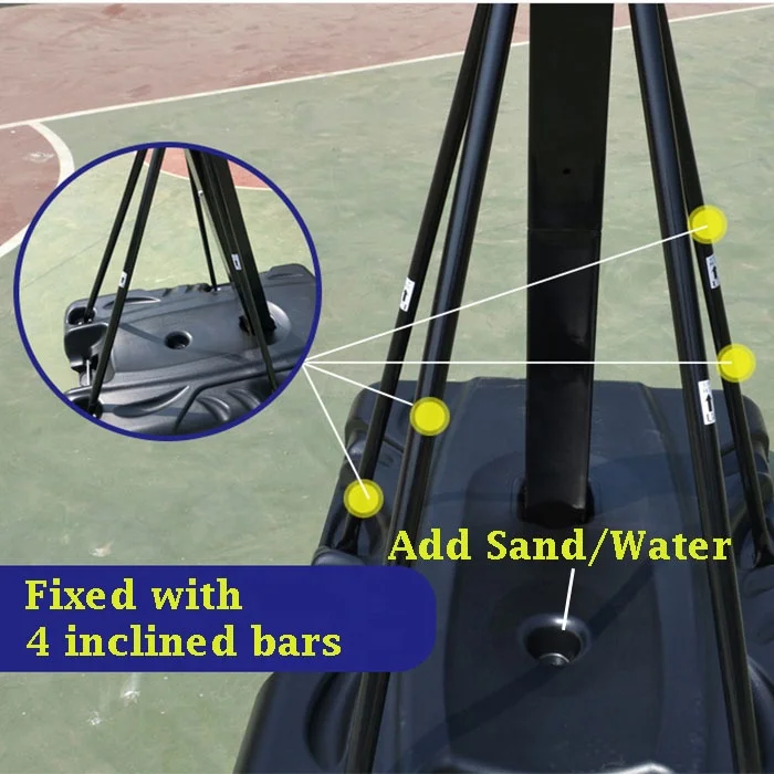 Mobile Basketball Stand Adjust - Basketball Hoop Outdoor recension och pris