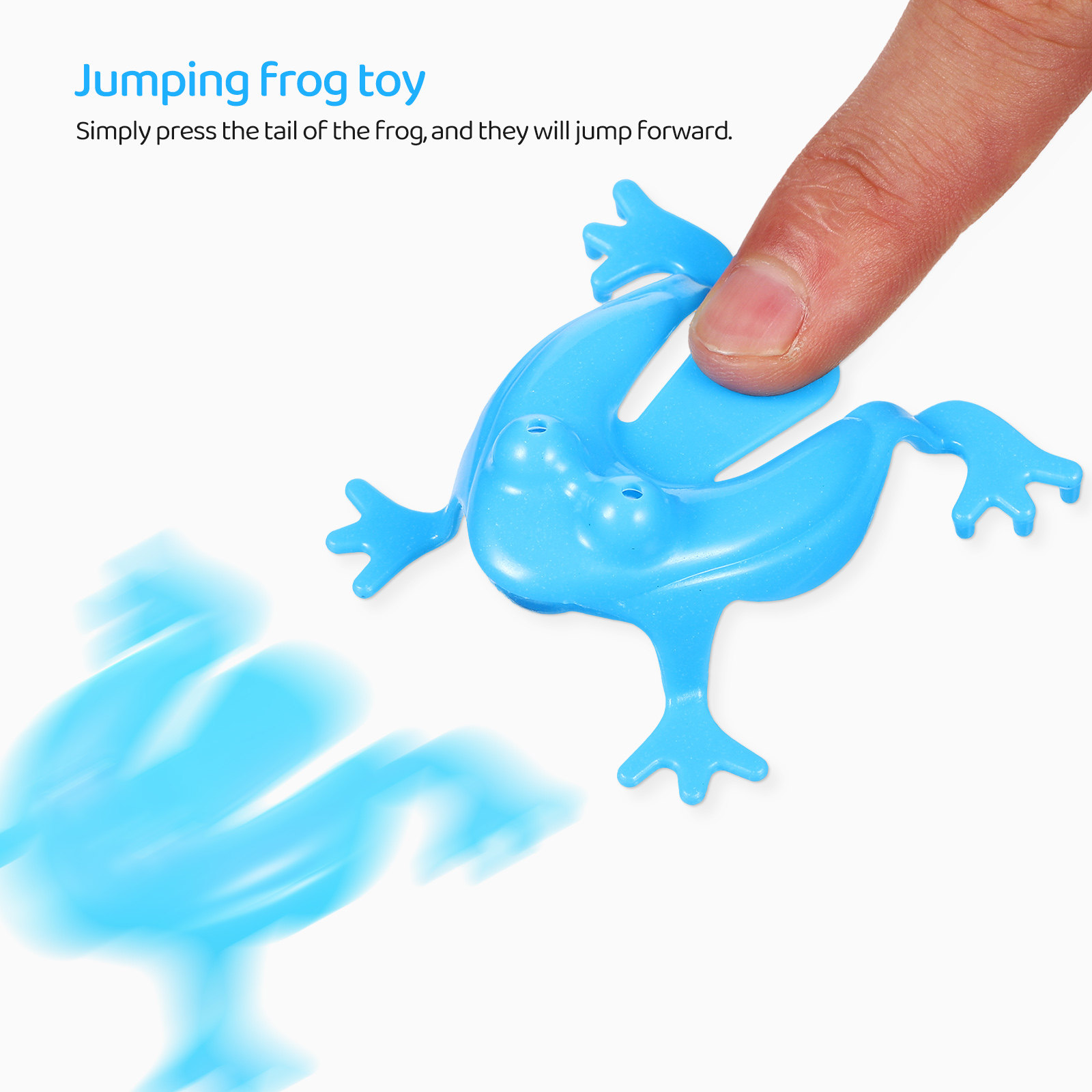 16Pcs Jumping Frog Assorted Co - Kids Outdoor Jumping Toys recension och pris
