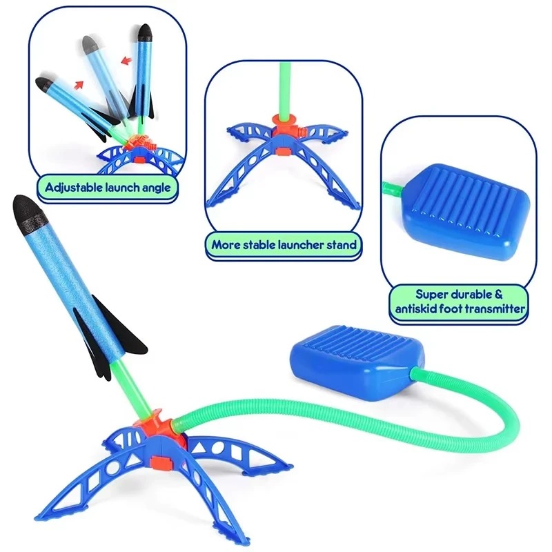 Air Rocket Foot Pump Launcher  - Kids Outdoor Jumping Toys recension och pris