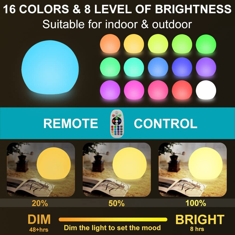 Rechargeable LED Glowing Ball  - Kids Outdoor Yard recension och pris