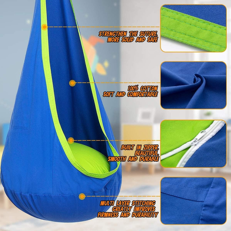Children Hanging Pod Swing Ham - Kids Outdoor Hanging Chair recension och pris