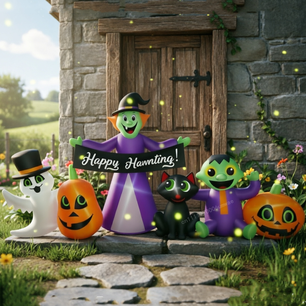2.4M Halloween Inflatable Witc - Kids Outdoor Yard recension och pris