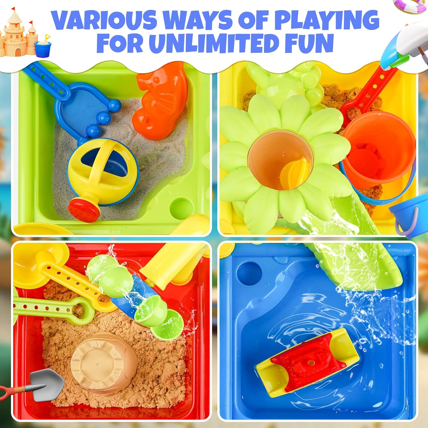 25 Pcs Summer Water Table for  - Kids Outdoor Pool recension och pris