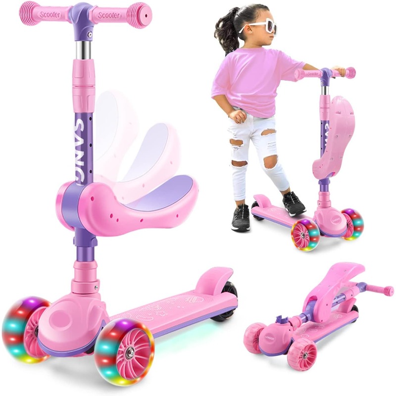 2-in-1 Kids Kick Scooter with  - Kids Outdoor Ride On recension och pris