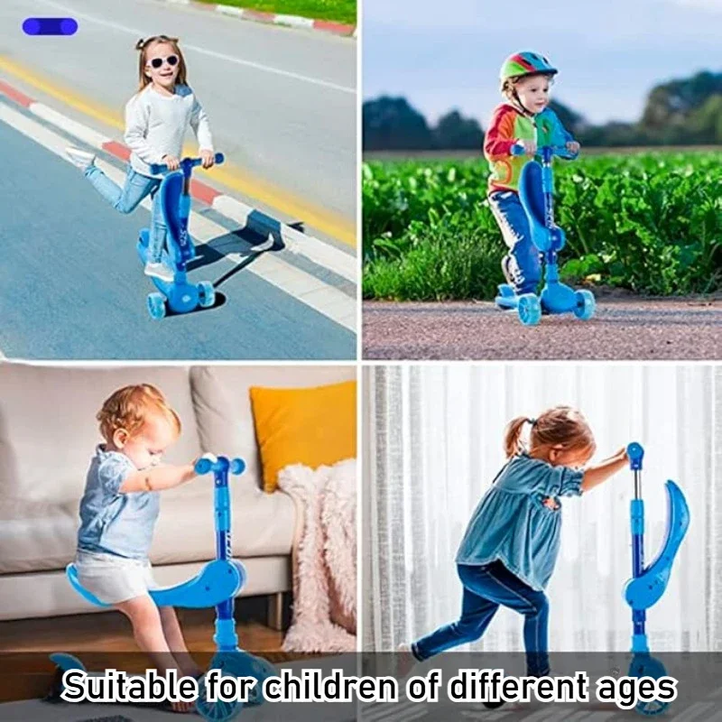 2-in-1 Kids Kick Scooter with  - Kids Outdoor Ride On recension och pris