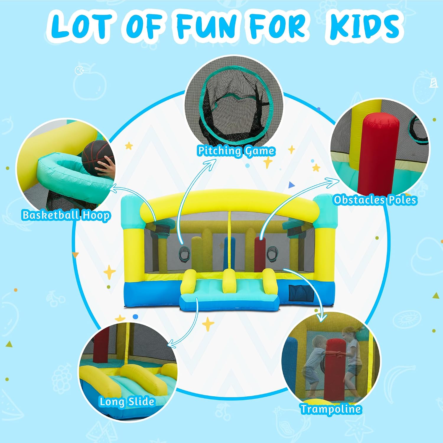 Big Bounce House,15 x 14.8 FT  - Kids Outdoor Bounce House recension och pris