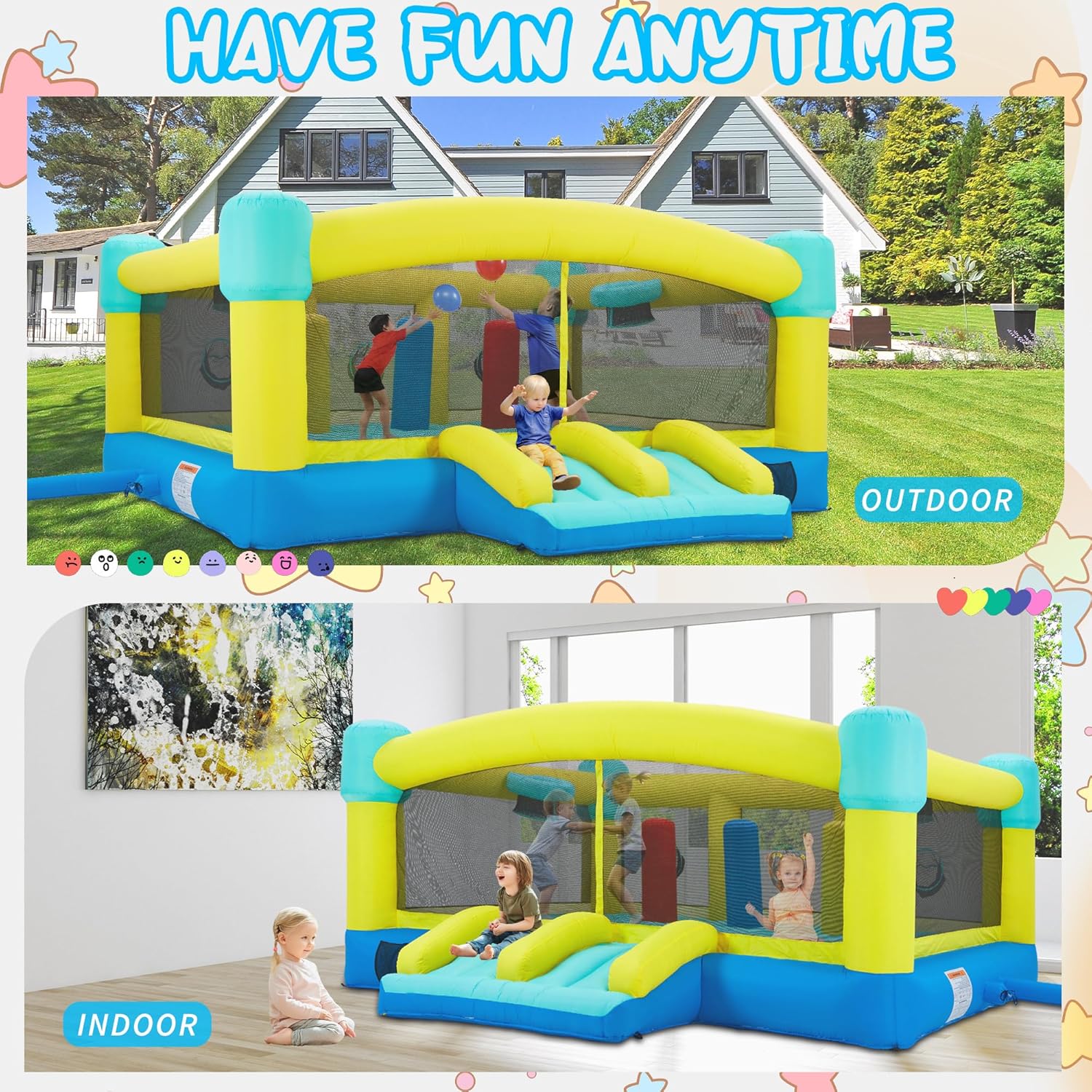 Big Bounce House,15 x 14.8 FT  - Kids Outdoor Bounce House recension och pris