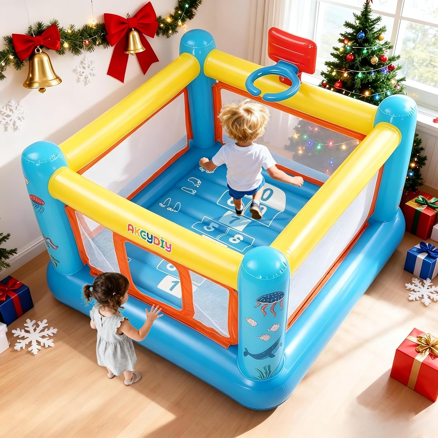 Bounce House, PVC Inflatable B - Kids Outdoor Basketball recension och pris