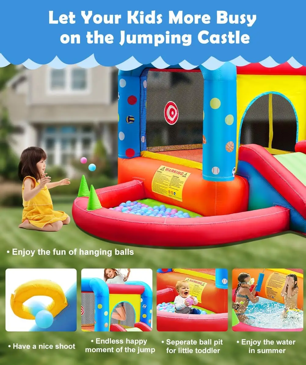 Step4Fun Inflatable Bounce Hou - Kids Outdoor Bounce House recension och pris