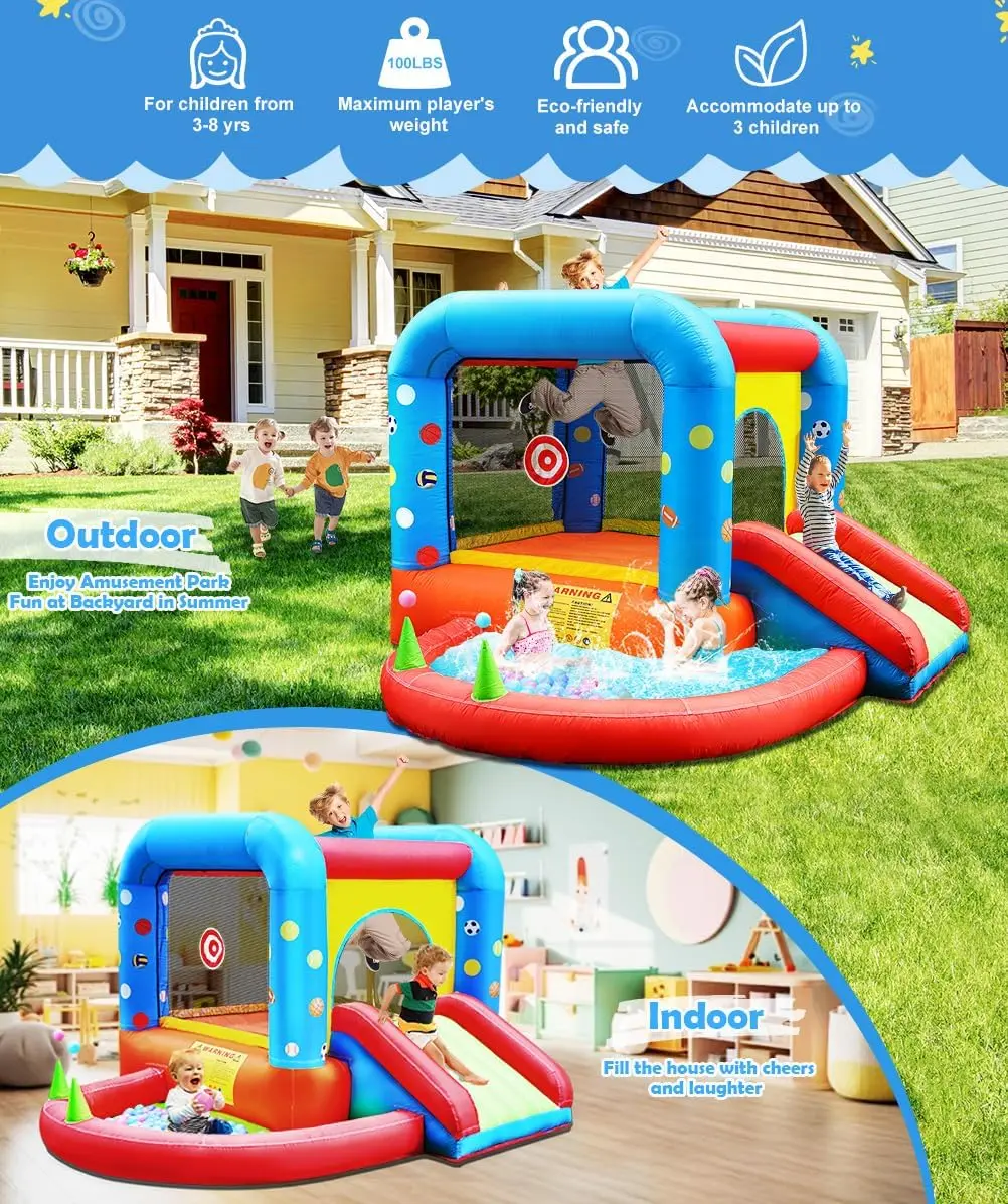 Step4Fun Inflatable Bounce Hou - Kids Outdoor Bounce House recension och pris