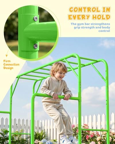 Outdoor Monkey Bar Set with Cl - Kids Outdoor Monkey Bar Set recension och pris