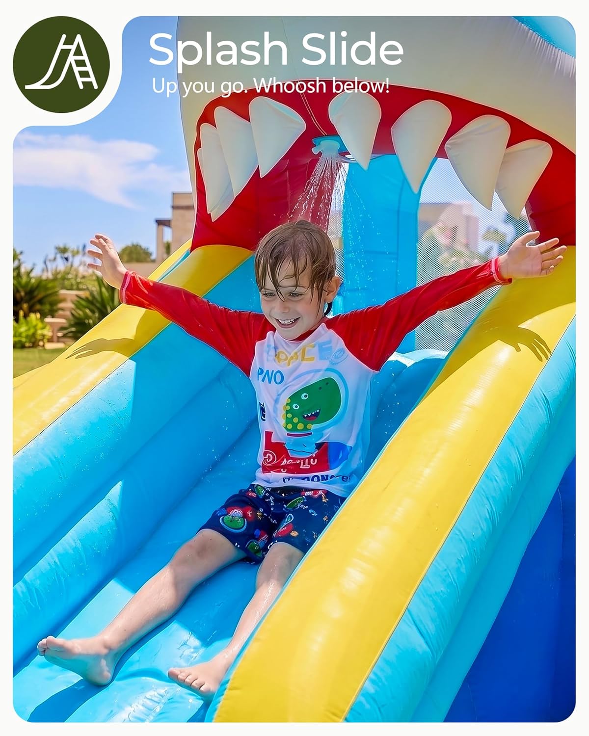 Kids Inflatable Water Slide Bo - Kids Outdoor Bounce House recension och pris