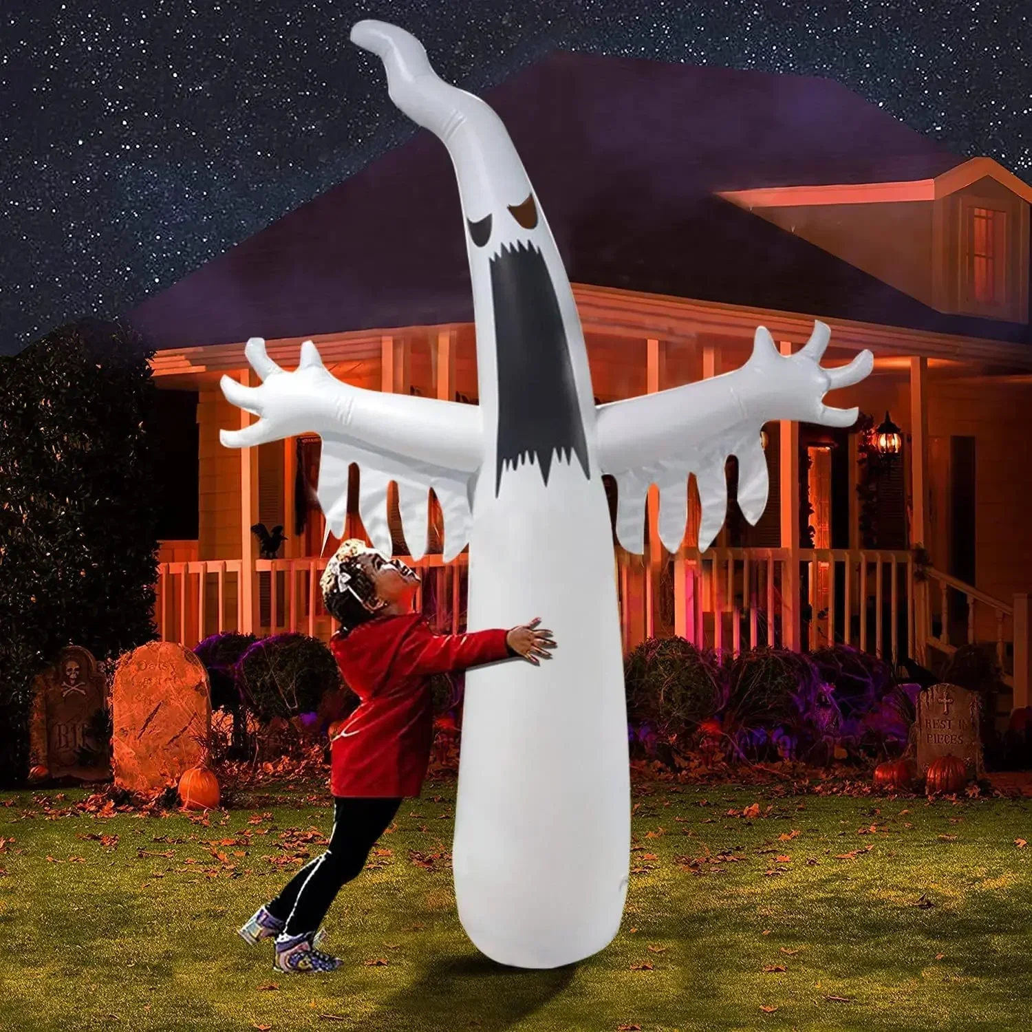 Halloween Inflatable Scary Gho - Kids Outdoor Yard recension och pris