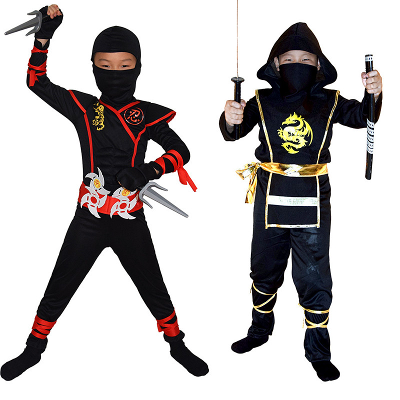 Boys Ninja Deluxe Costume for  - Kids Outdoor Ninja Warrior Course recension och pris