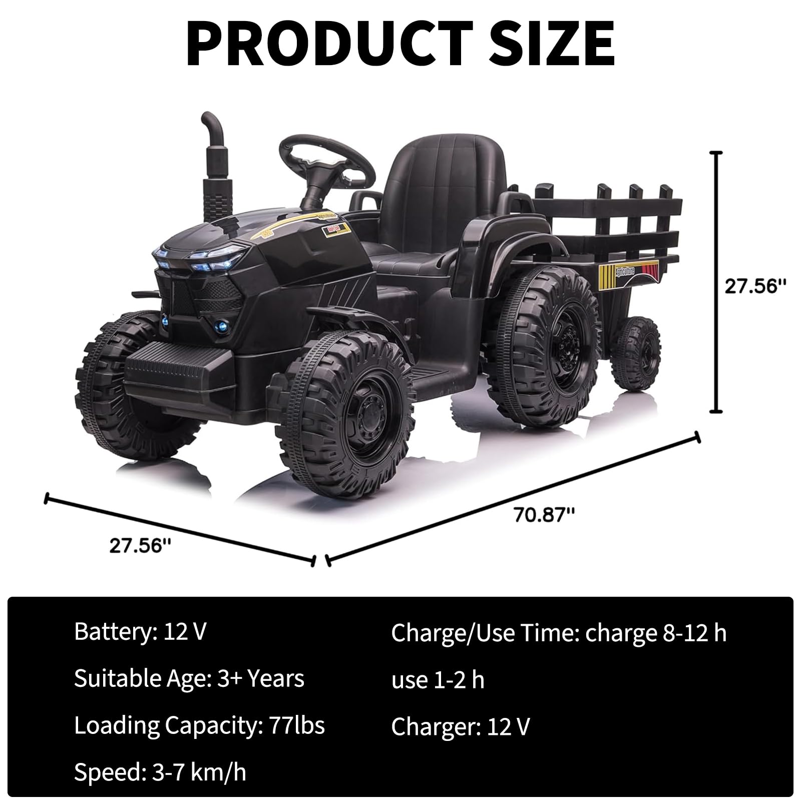 12V Kids Ride On Tractor With  - Kids Outdoor Ride On recension och pris