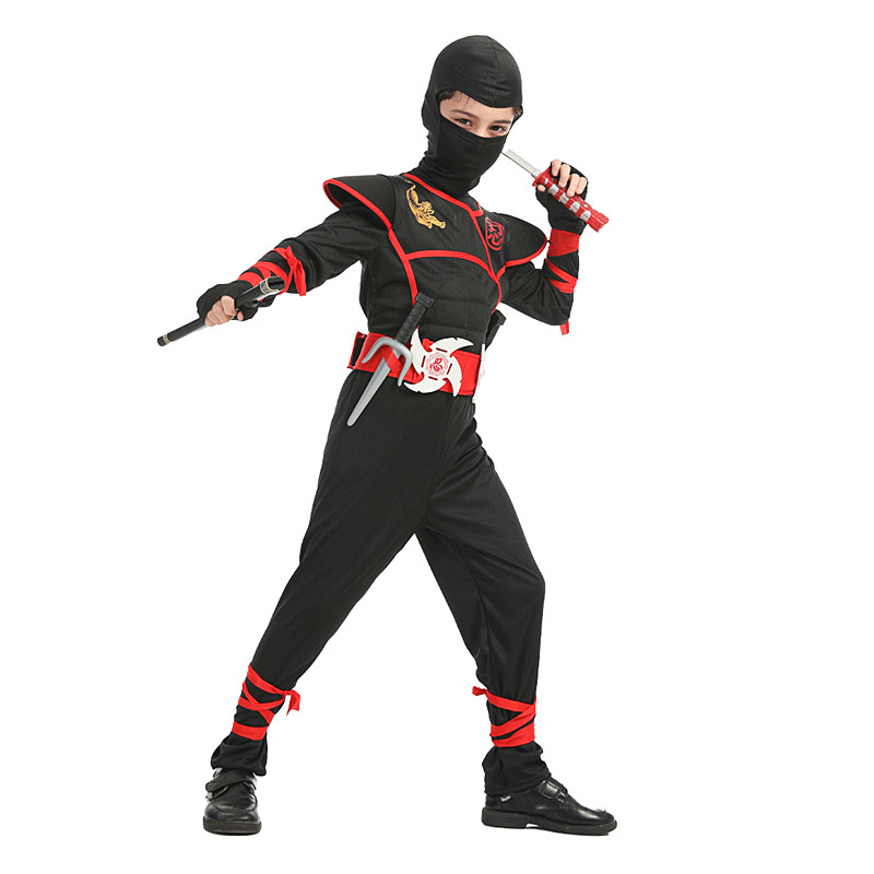 Boys Ninja Deluxe Costume for  - Kids Outdoor Ninja Warrior Course recension och pris