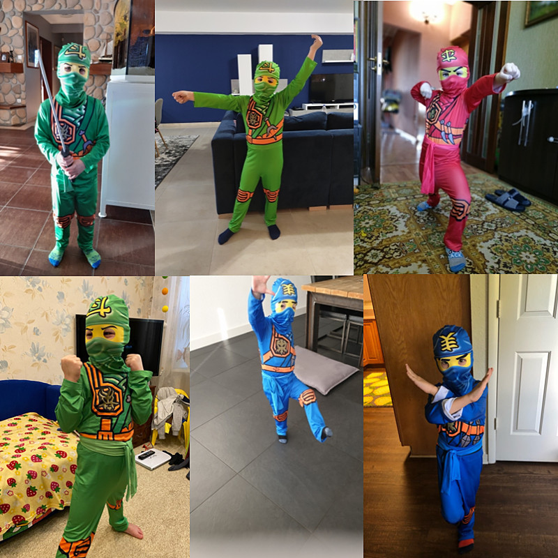 Kids Ninja Costume, Deluxe Sam - Kids Outdoor Ninja Warrior Course recension och pris