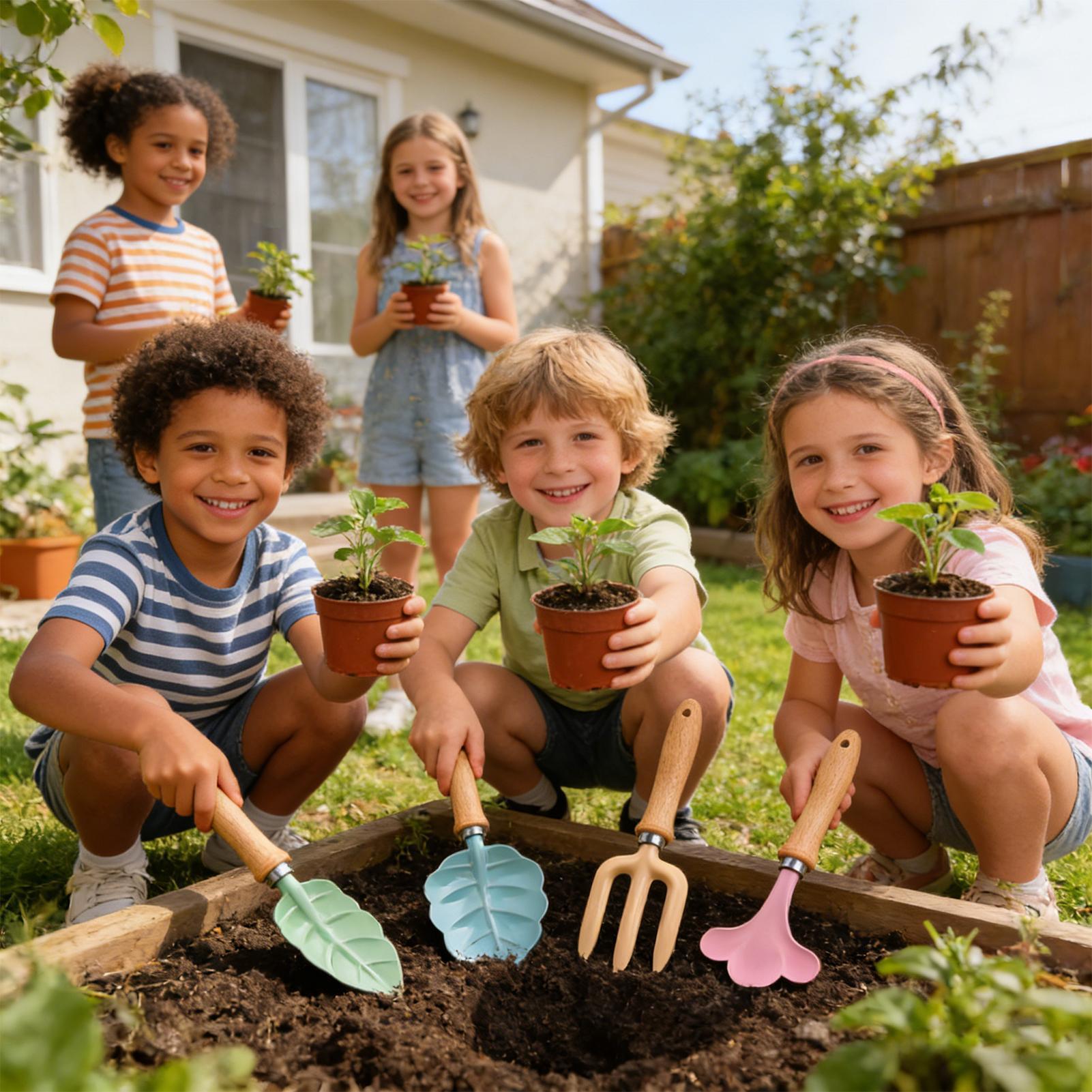 Kids Gardening Set 4 Piece Lea - Kids Outdoor Yard recension och pris