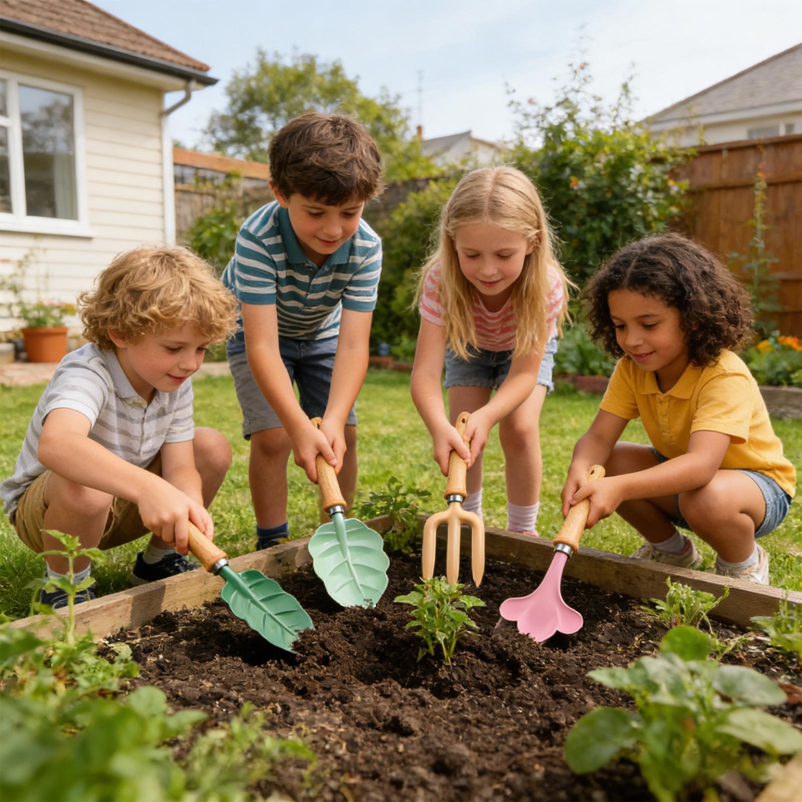 Kids Gardening Set 4 Piece Lea - Kids Outdoor Yard recension och pris