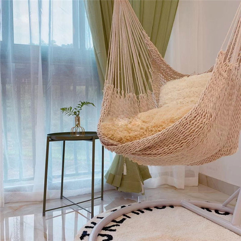 Nordic Style White Hammock Swi - Kids Outdoor Hanging Chair recension och pris