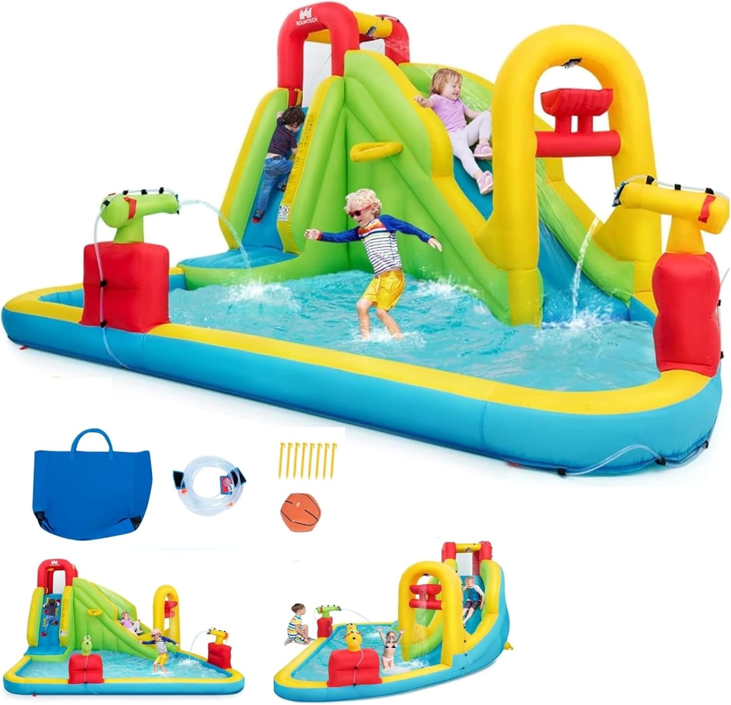 Mega Inflatable Water Park Bou - Kids Outdoor Pool recension och pris