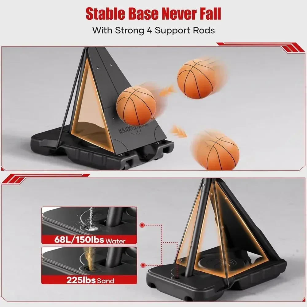 48-Inch Outdoor Adjustable Bas - Basketball Hoop Outdoor recension och pris