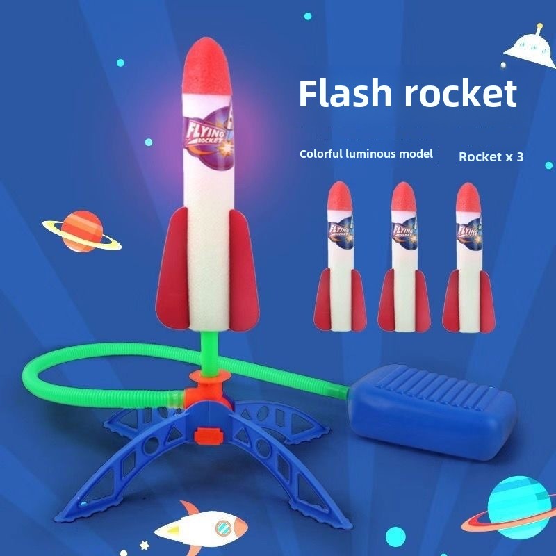 Kid Air Rocket Foot Pump Launc - Kids Outdoor Jumping Toys recension och pris