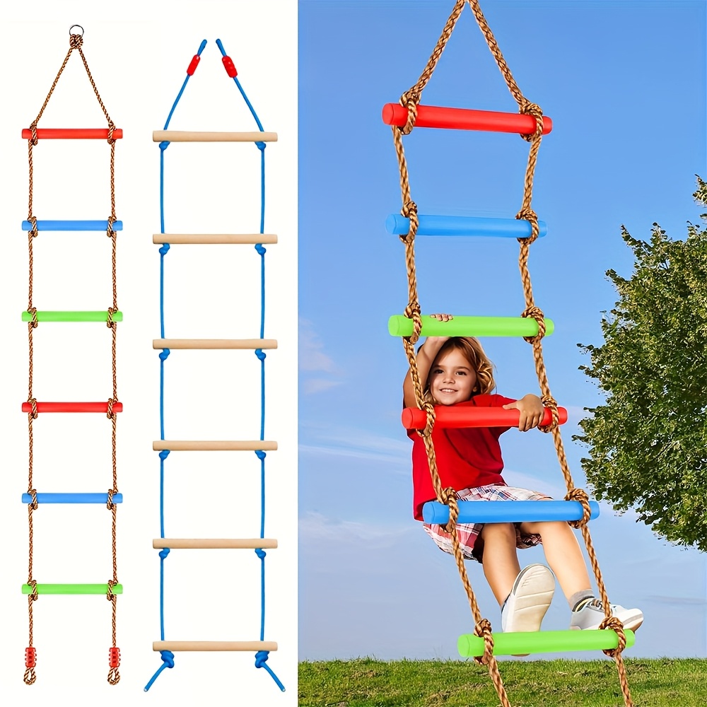 1pc Colorful Kid Climbing Ladd - Kids Outdoor Ladder recension och pris
