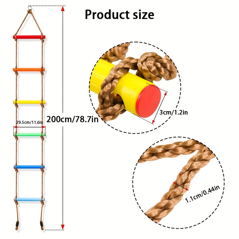 1pc Colorful Kid Climbing Ladd - Kids Outdoor Ladder recension och pris