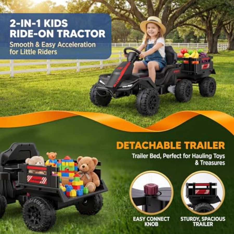 Outdoor electric ride-on tract - Kids Outdoor Ride On recension och pris