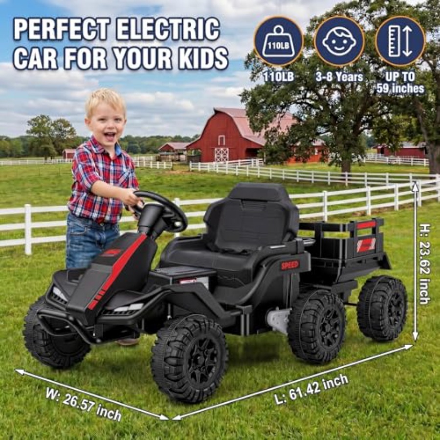Outdoor electric ride-on tract - Kids Outdoor Ride On recension och pris