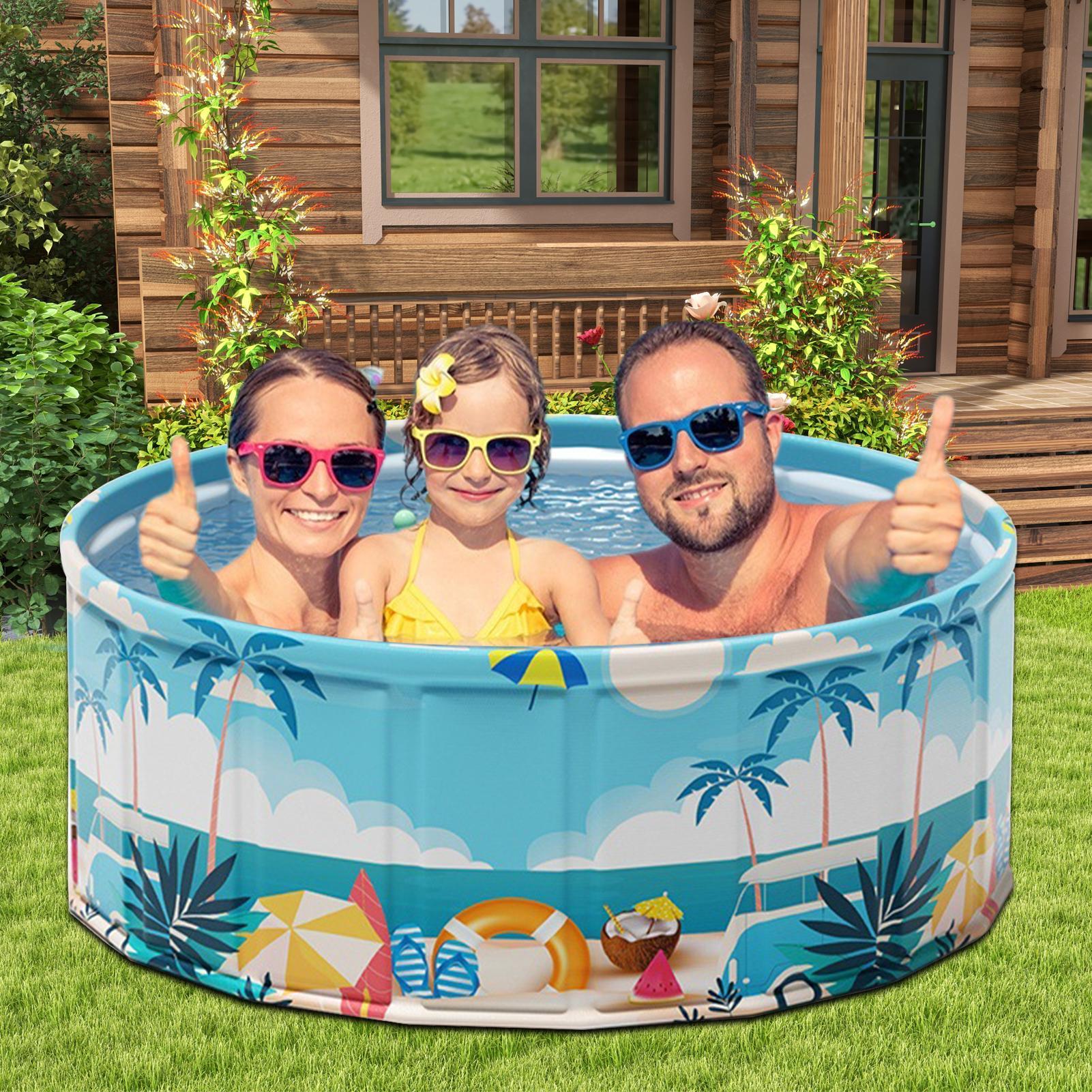 Foldable Kids Pool Foldable Wa - Kids Outdoor Yard recension och pris