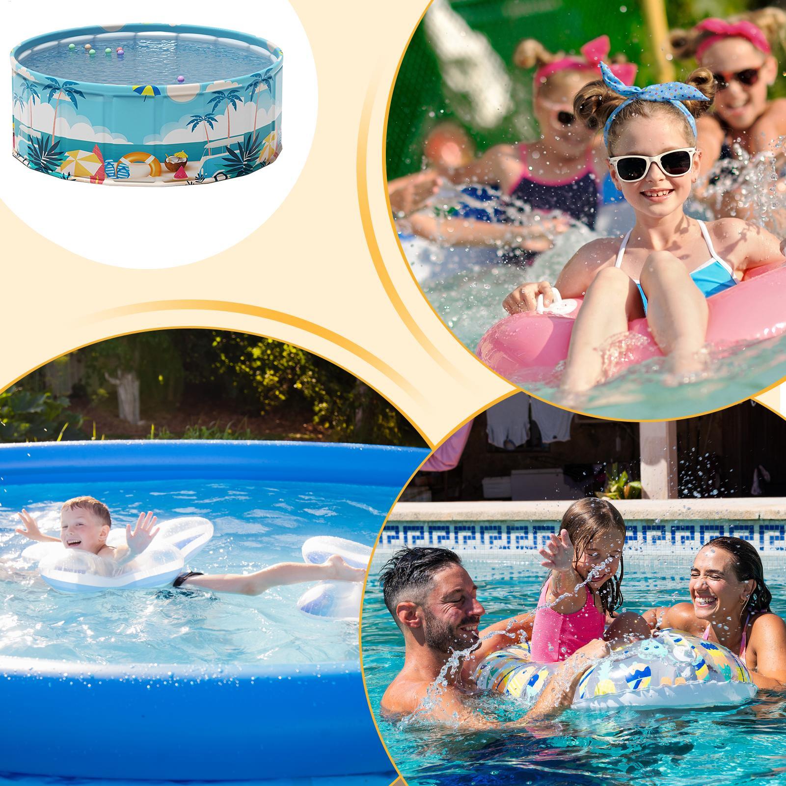 Foldable Kids Pool Foldable Wa - Kids Outdoor Yard recension och pris