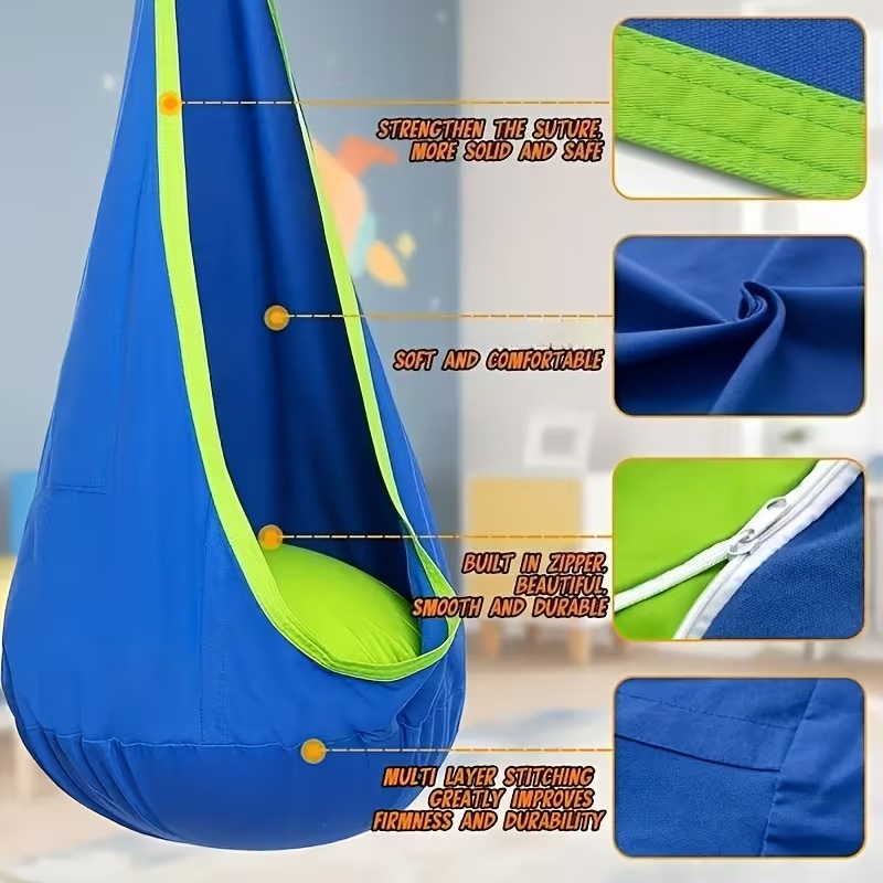 Kids Hanging Chair Indoor Outd - Kids Outdoor Hanging Chair recension och pris