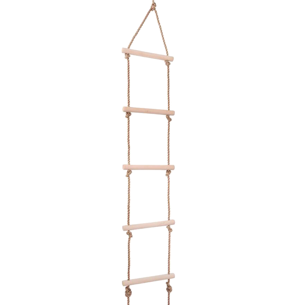 Kids Climbing Wooden Rope Ladd - Kids Outdoor Ladder recension och pris