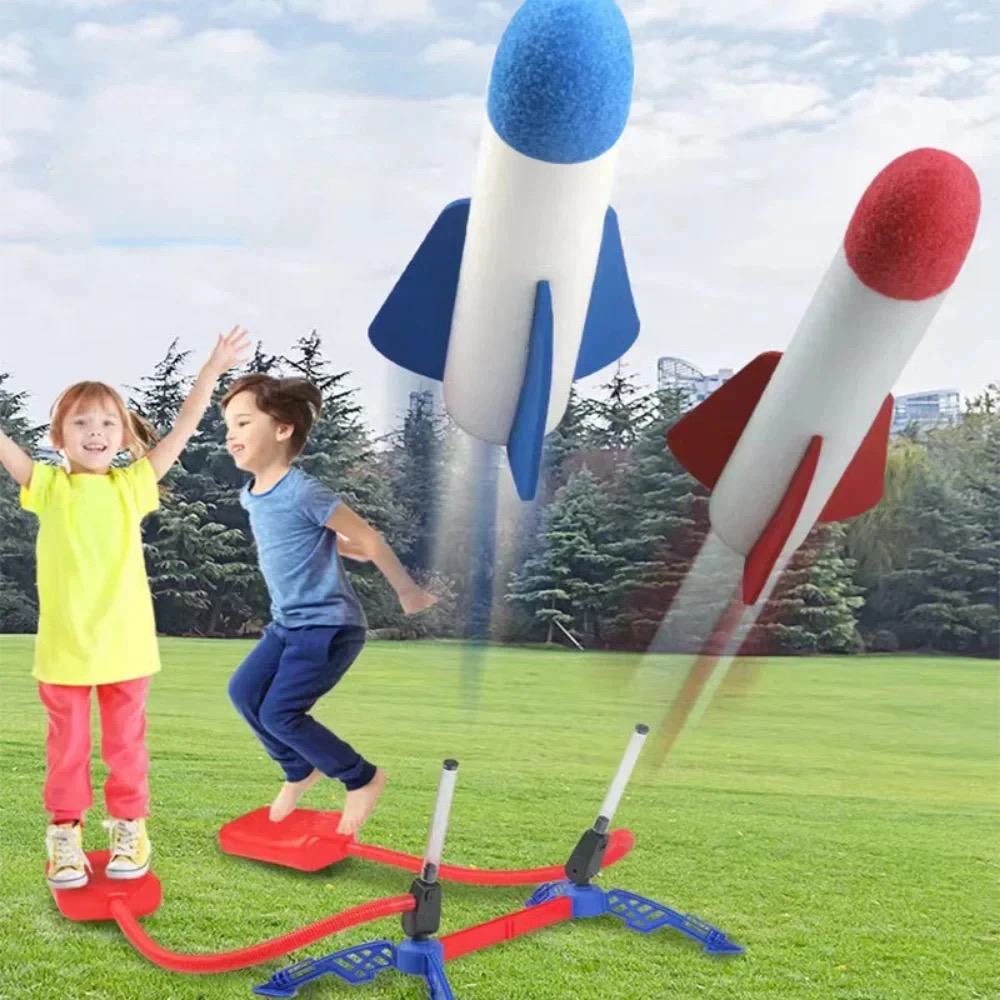 Kids Outdoor Rocket Foot Pump  - Kids Outdoor Jumping Toys recension och pris